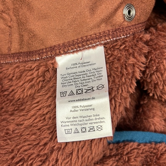 SOLD IN SOLD Eddie Bauer Men’s 1/2 Zip Sherpa Pullover Size 2XL - Picture 6 of 7